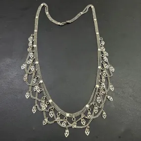 925 antique chain necklace with classic desigen\\ traditional handmade chain necklace for women