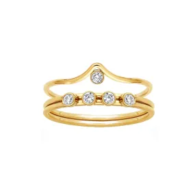 Adeline   Rowe CZ Stacking Ring Set