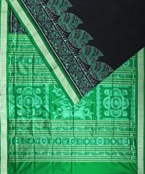 Black green silk handloom sambalpuri saree