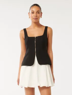 Collins Zip Through Tank Top