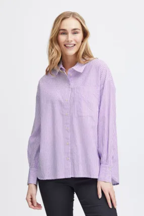 Fransa lilac stripe shirt 20613516