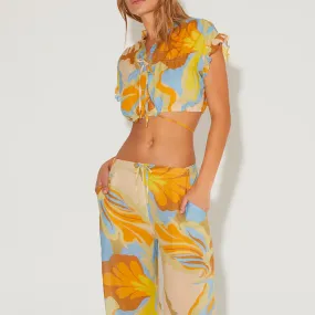 FRASER TOP POOLSIDE PRINT