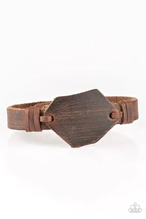 Paparazzi Boot Camp - Brown Urban Bracelet