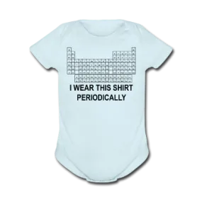 "I Wear this Shirt Periodically" (black) - Baby Short Sleeve One Piece